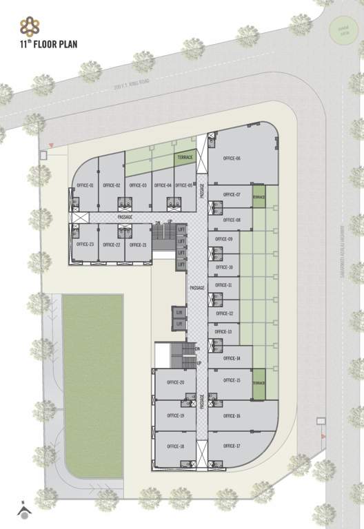  sharan circle hub A Cluster Plan For 11th Floor