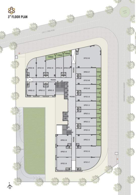  sharan circle hub A Cluster Plan For 3rd Floor