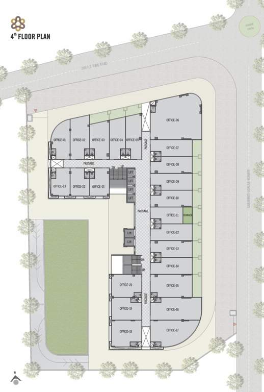  sharan circle hub A Cluster Plan For 4th Floor