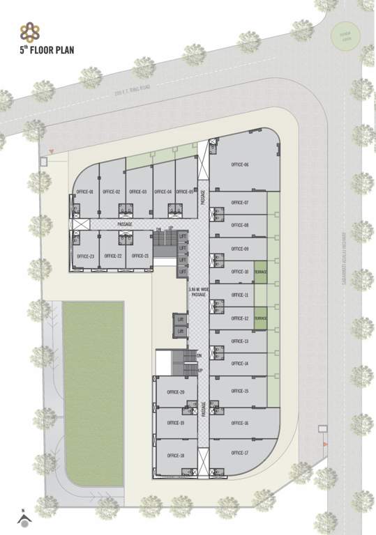  sharan circle hub A Cluster Plan For 5th Floor