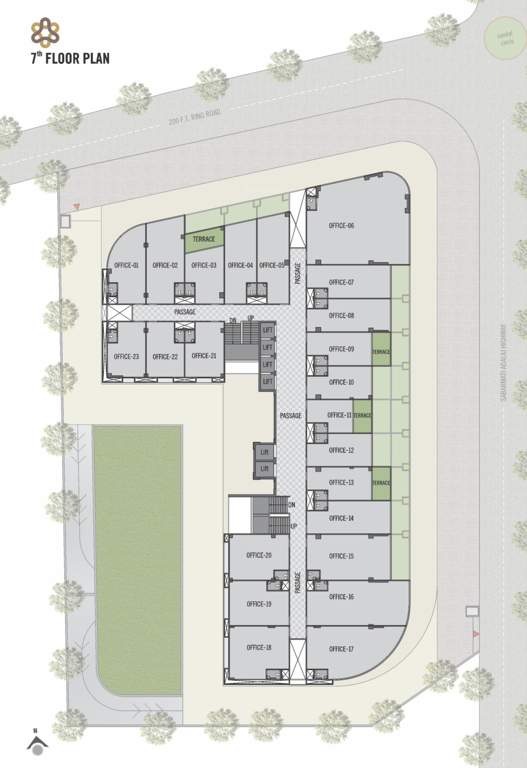  sharan circle hub A Cluster Plan For 7th Floor