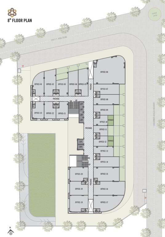  sharan circle hub A Cluster Plan For 8th Floor
