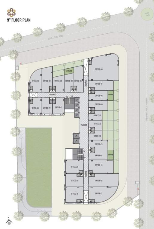  sharan circle hub A Cluster Plan For 9th Floor
