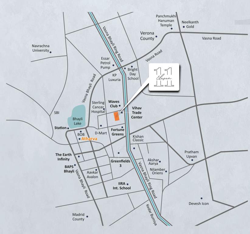  eleven 11 Location Plan