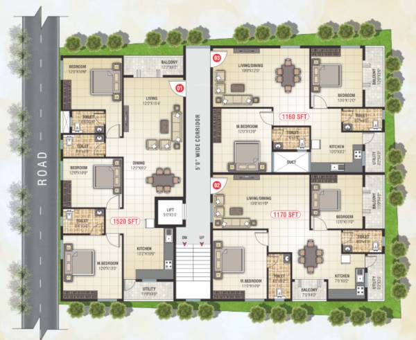  nest Nest Cluster Plan For Typical Floor Plan
