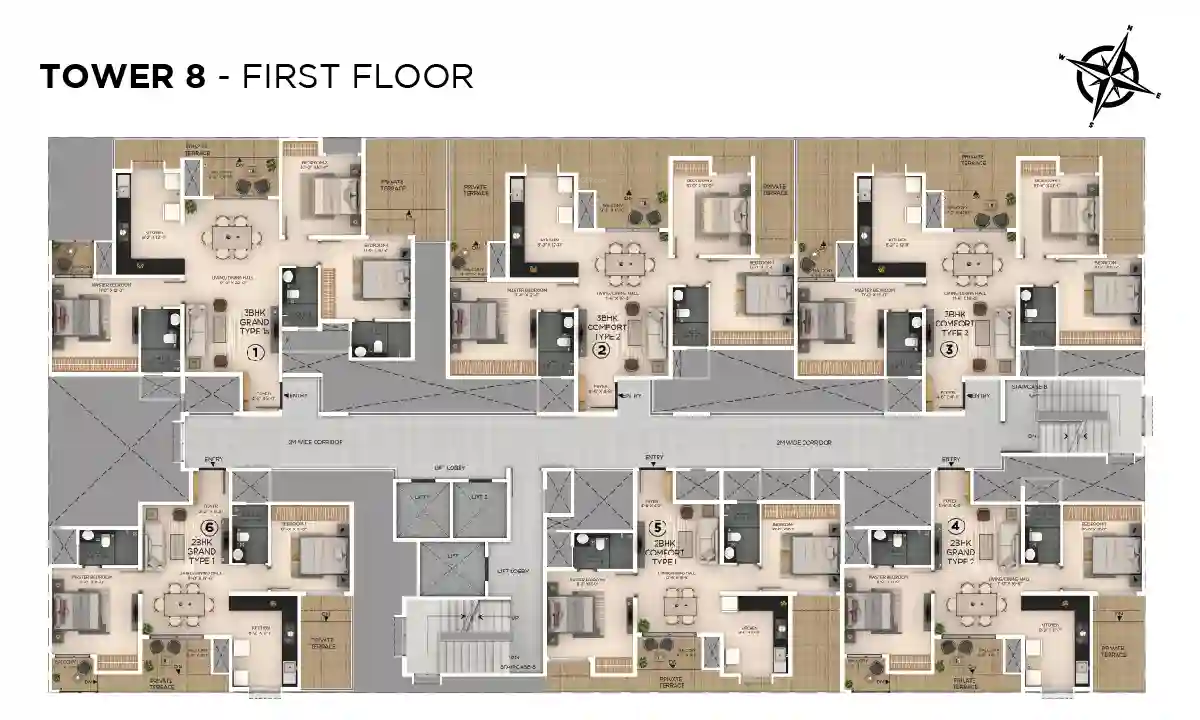  botanico Cluster Plan