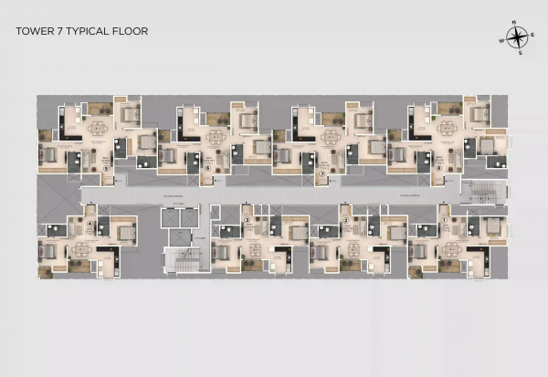 Tower 7 Cluster Plan botanico Tower 7 Cluster Plan