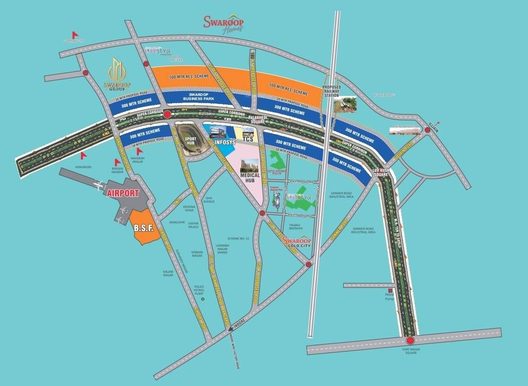  swaroop homes Location Plan