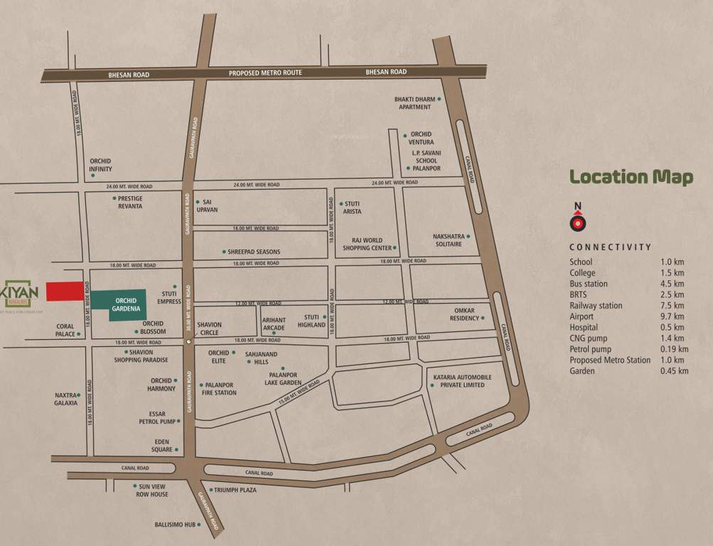  bungalows Location Plan