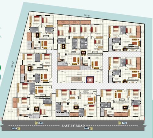  surya-enclave Surya Enclave Cluster Plan from 1st to 5th Floor