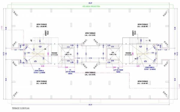 D1 And D2 Cluster Plan For Terrace ayodhya-nagari-phase-2 D1 And D2 Cluster Plan For Terrace