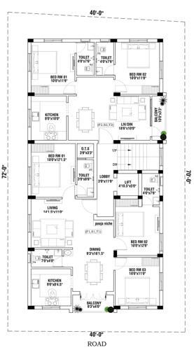  humming-garden Humming Garden Typical Cluster Plan