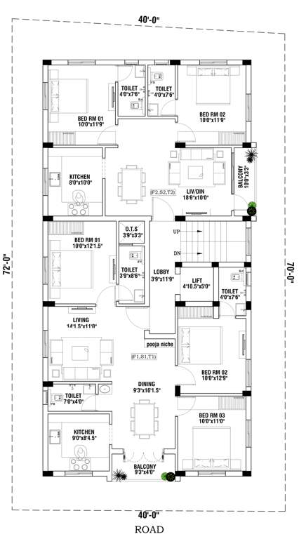  humming garden Humming Garden Typical Cluster Plan