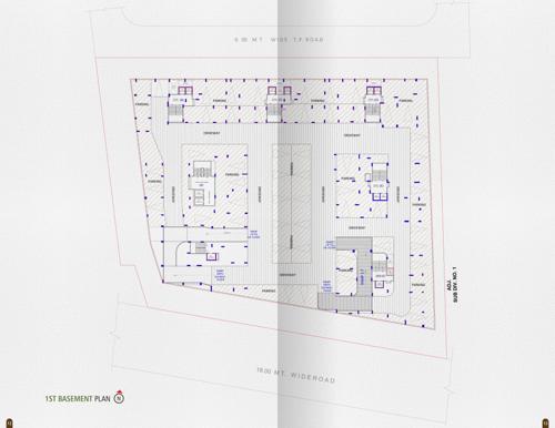  greenopolis Block A,B,C,D,E & F Basement 1 Floor Cluster Plan