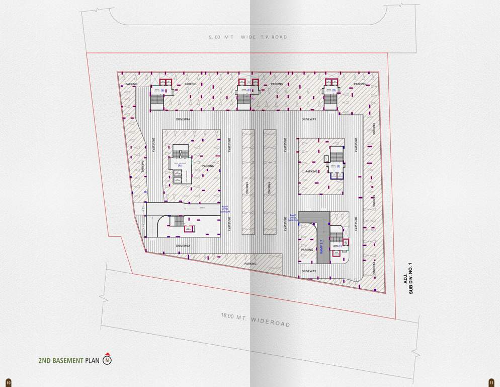  greenopolis Block A,B,C,D,E & F Basement 2 Floor  Cluster Plan