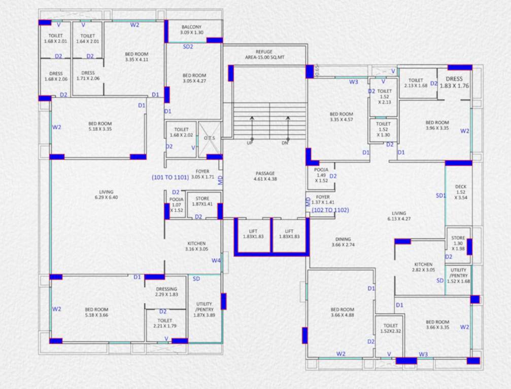  greenopolis Block E Cluster Plan from 1st to 11th Floor