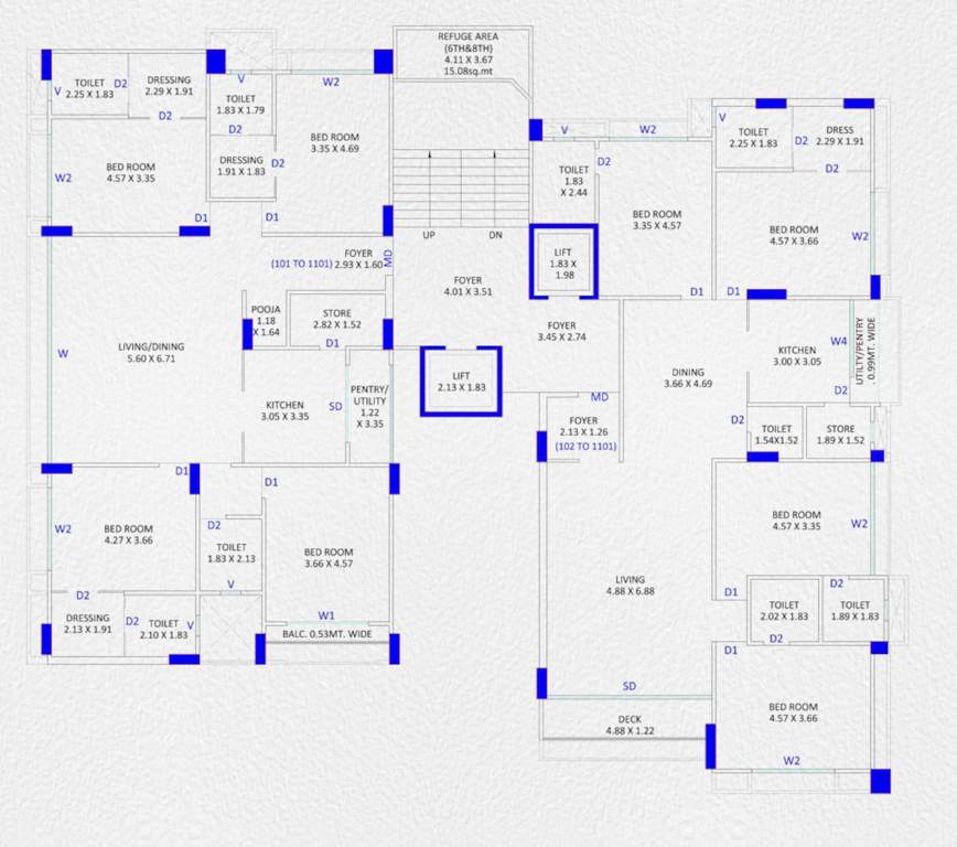  greenopolis Block F Cluster Plan from 1st to 11th Floor