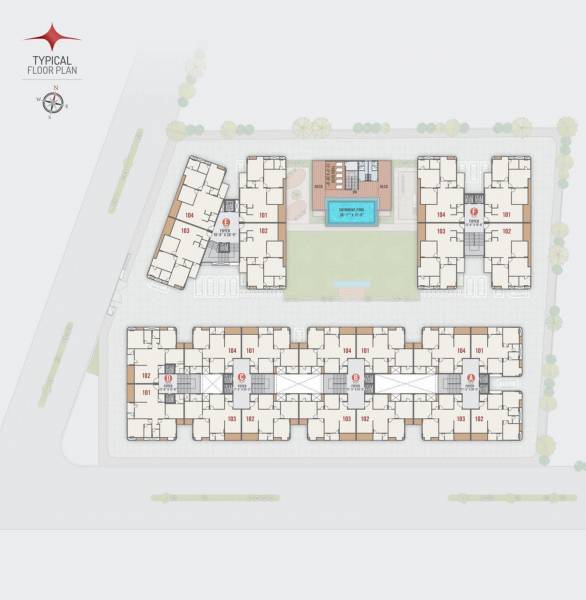  the-sparkle Tower 1 Cluster Plan for Typical Floor
