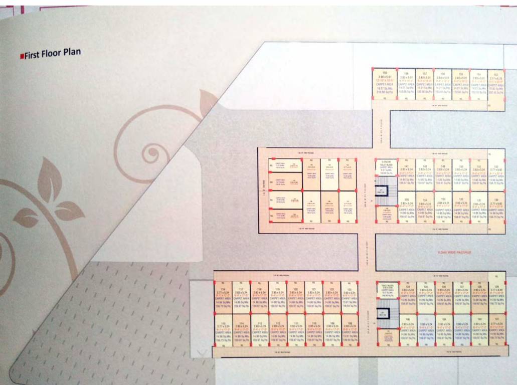  empire Tirupati Empire Cluster Plan For 1st Floor