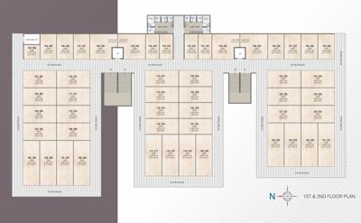  nysa-business-center Nysa Business Center Cluster Plan from 1st to 2nd Floor