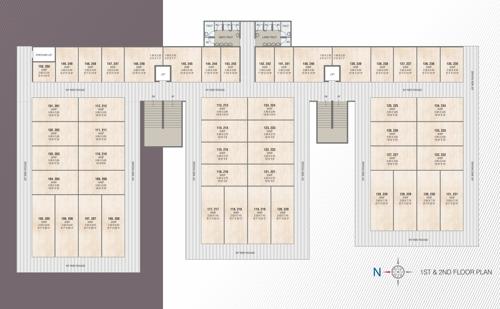  nysa-business-center Nysa Business Center Cluster Plan from 1st to 2nd Floor