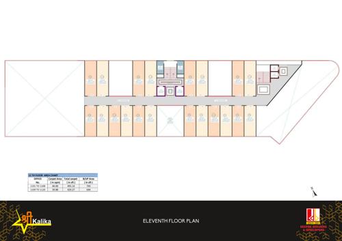  shree-kalika-plaza Shree Kalika Plaza Cluster Plan for 11th Floor