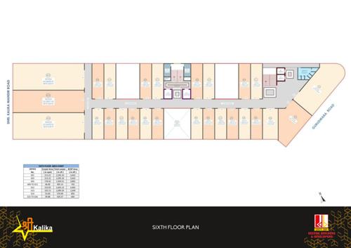  shree-kalika-plaza Shree Kalika Plaza Cluster Plan for 6th Floor