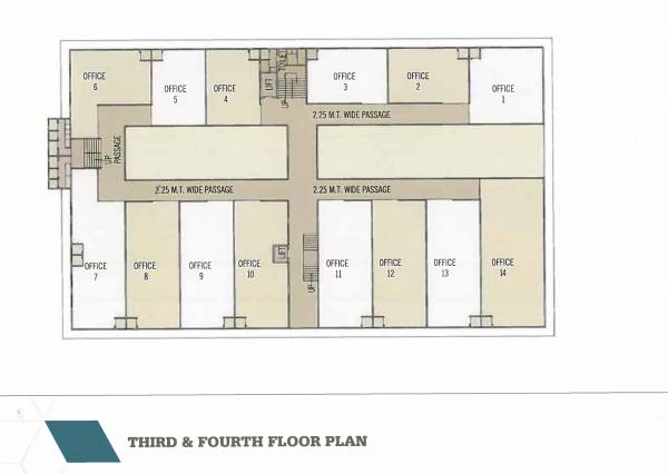  akshar-complex Block Cluster Plan From 3rd To 4th Floor