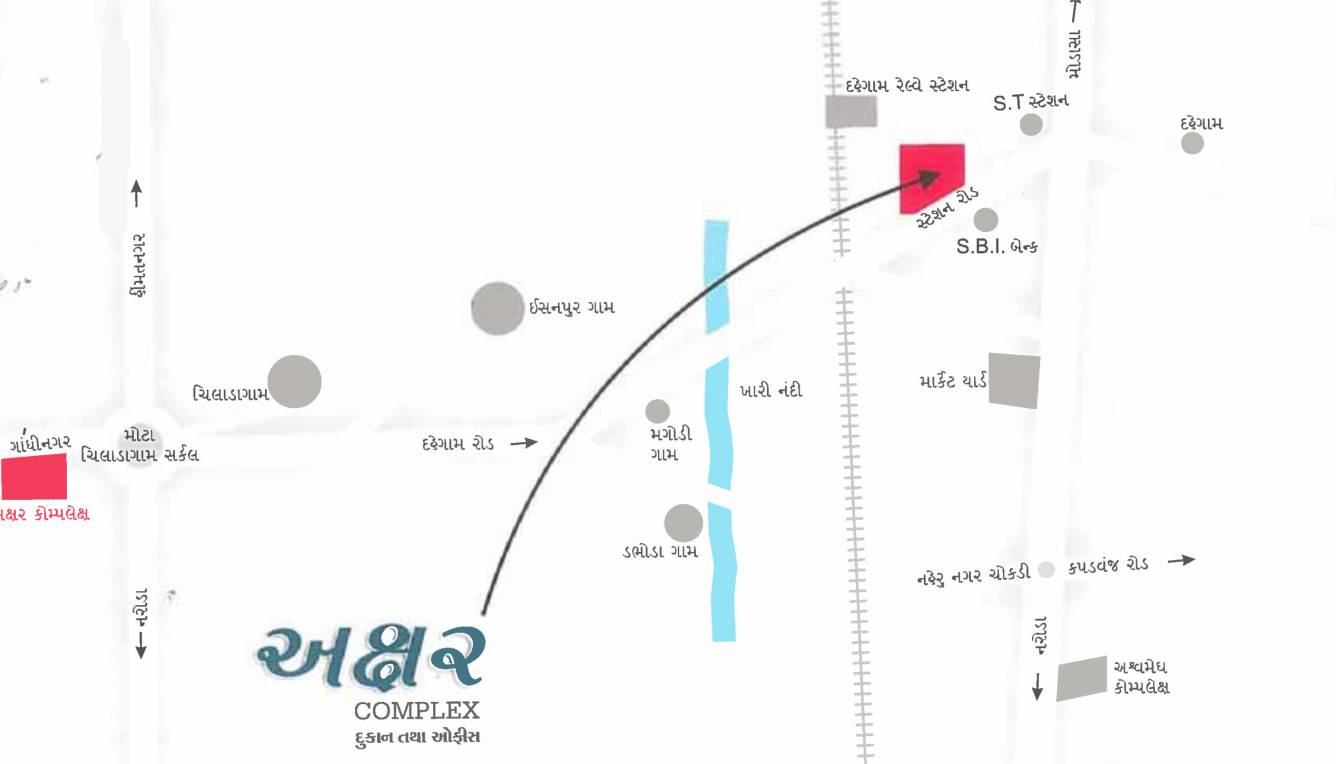  akshar complex Location Plan