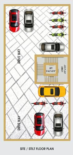  lakshmi-ram-nivas-apartment Lakshmi Ram Nivas Apartment Cluster Plan for ground Floor