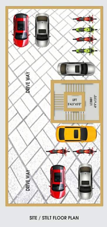  lakshmi ram nivas apartment Lakshmi Ram Nivas Apartment Cluster Plan for ground Floor