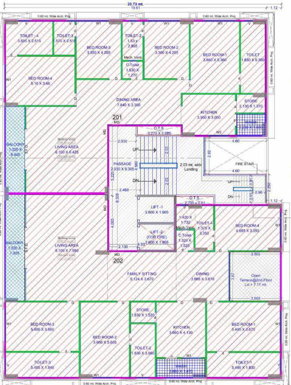  creston Block B Cluster Plan For 2nd Floor