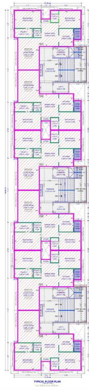  creston Block E,F,G Cluster Plan From 1st To 11th Floor