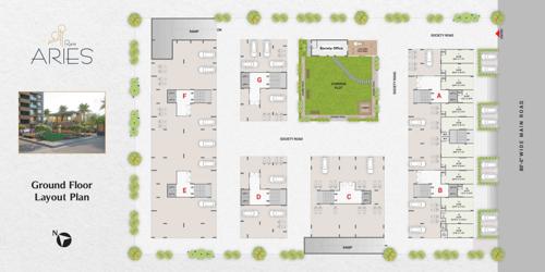 shree-ram-aries Block A To Block G Cluster Plan for ground Floor