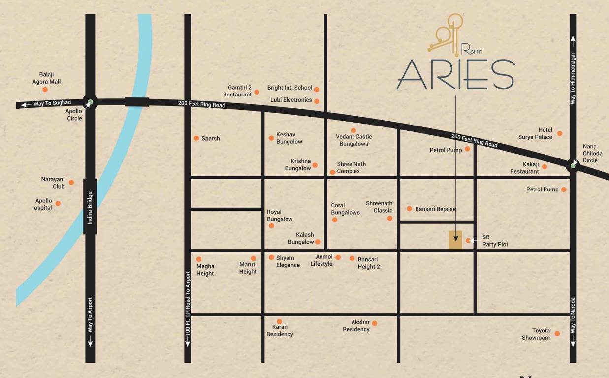  shree ram aries Location Plan