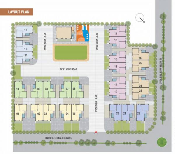  shivam-bungalows Layout Plan