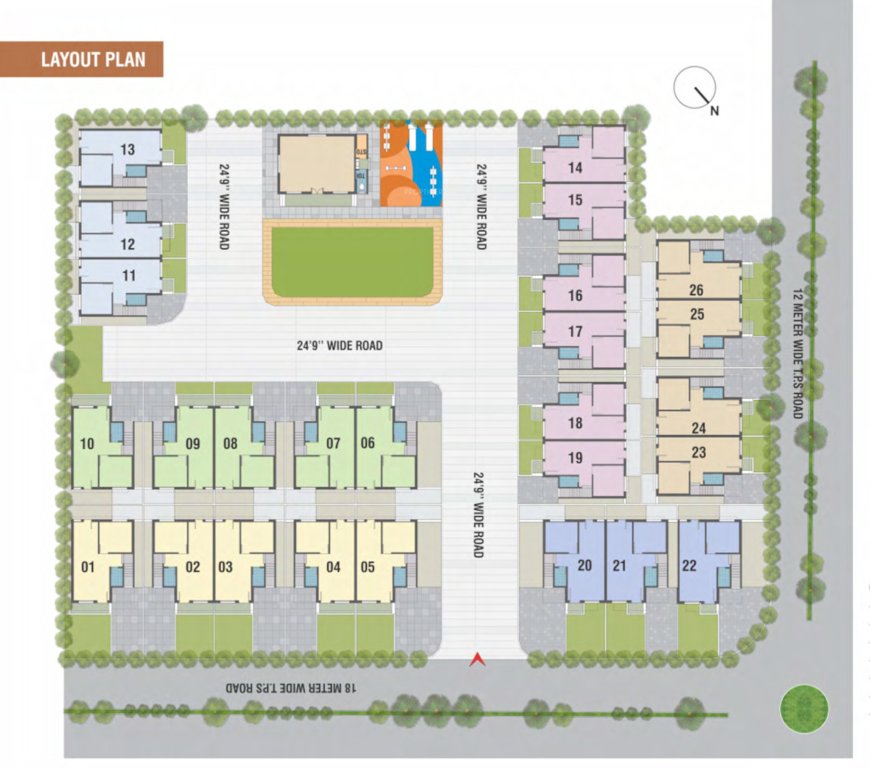 shivam bungalows Layout Plan