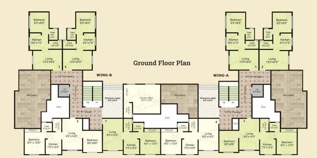  sadguru tower bldg no 2 Sadguru Tower Bldg No 2 Cluster Plan