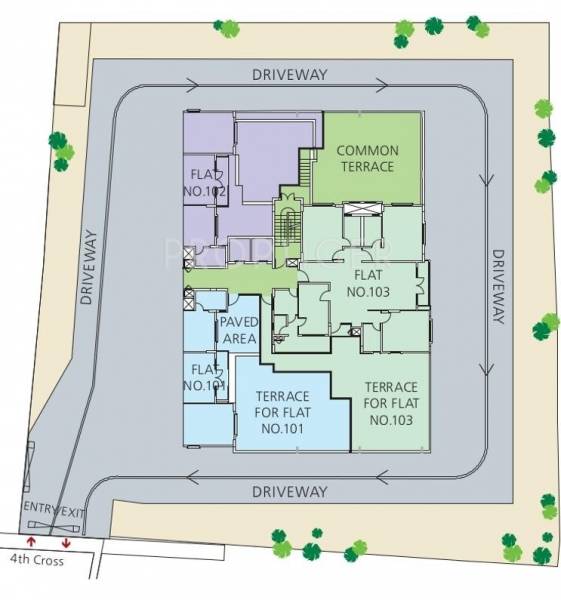  lakeview Singal Tower Cluster Plan