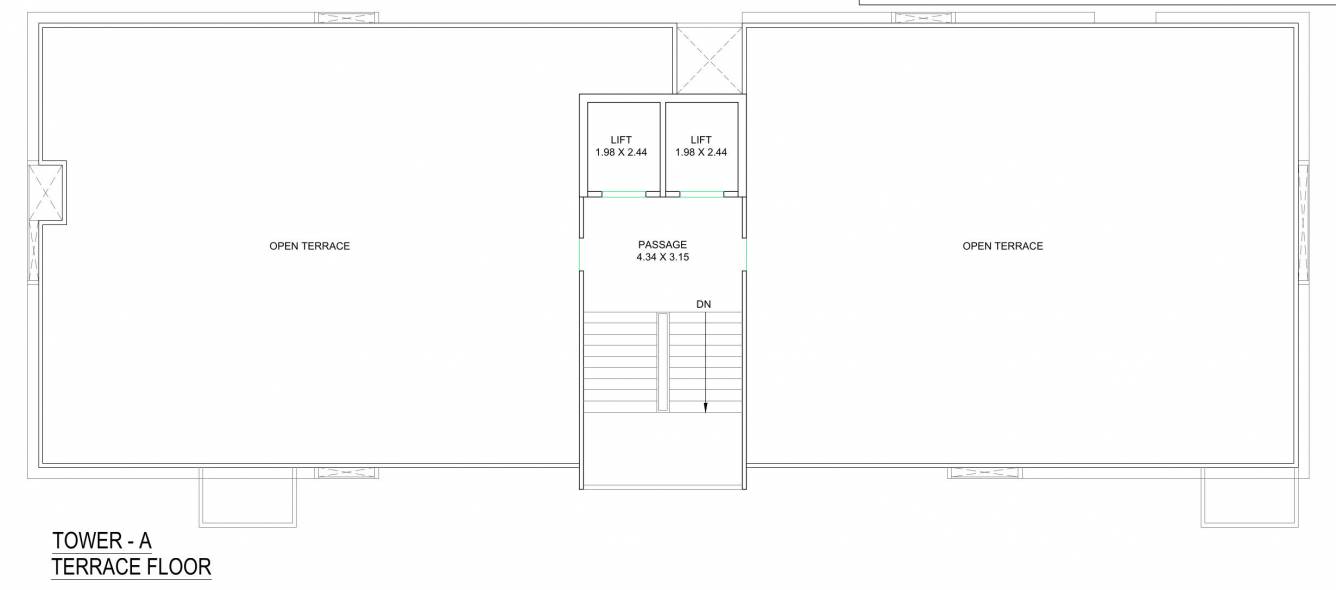  campus Block A Terrace Floor Cluster Plan