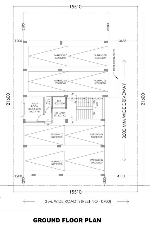  dwarka cooperative housing society Dwarka Cooperative Housing Society Ground Cluster Plan
