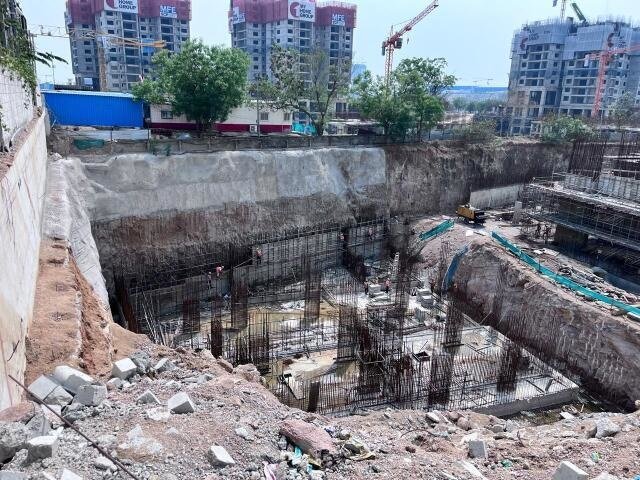 lansum elena Block A Construction Status March 25