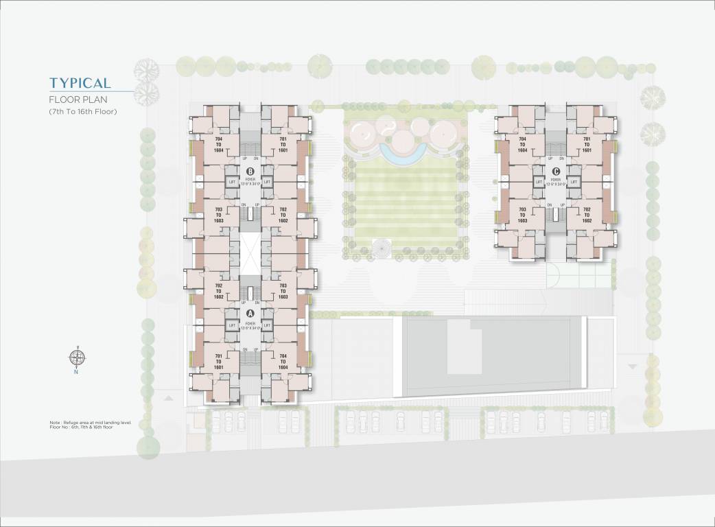 the balcony Block A Cluster Plan