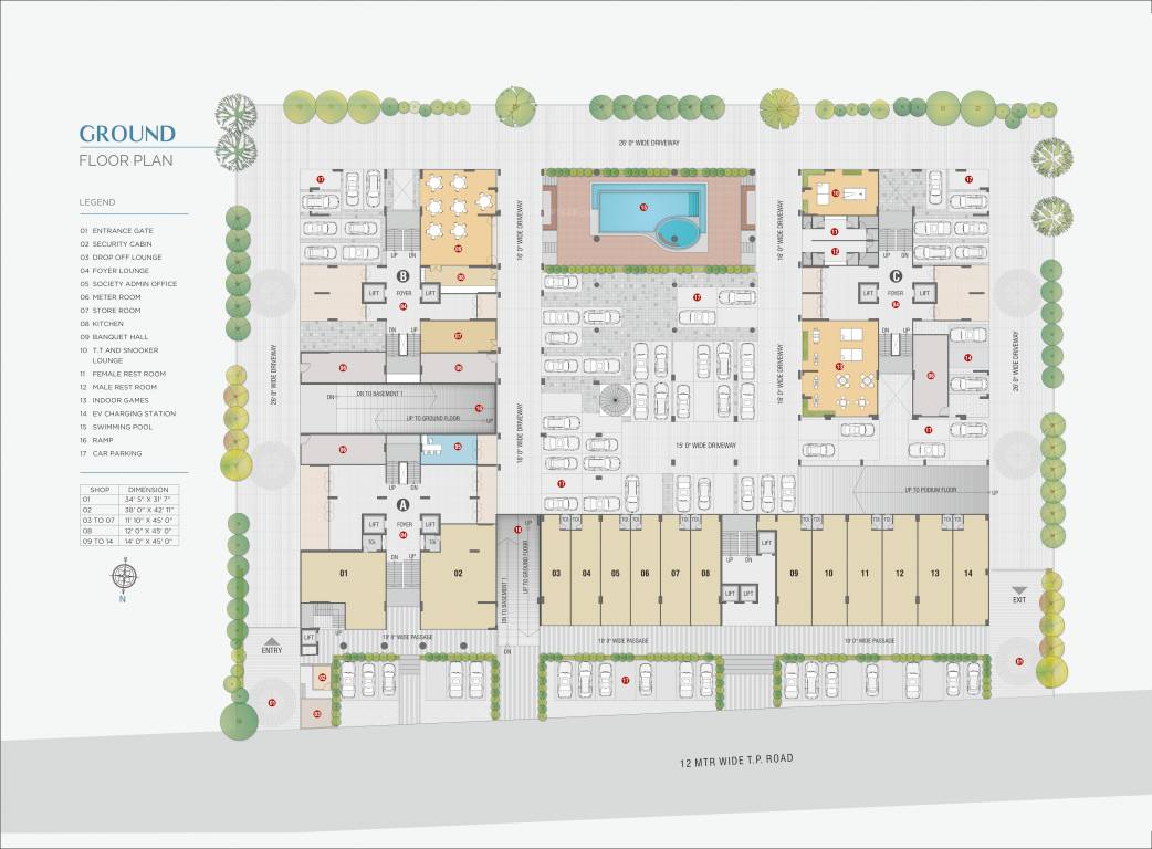  the balcony Block A Cluster Plan
