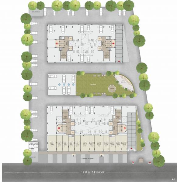Block A,B,C,D Cluster Plan For Ground Floor shivanta Block A,B,C,D Cluster Plan For Ground Floor