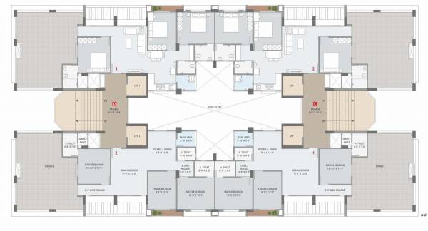 Block C And D Cluster Plan For 11th Floor shivanta Block C And D Cluster Plan For 11th Floor