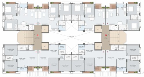 Block C And D Cluster Plan From 1st To 10th Floor shivanta Block C And D Cluster Plan From 1st To 10th Floor