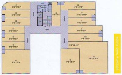  pushpraj-arcade A Cluster Plan For 2nd & 3rd Floor
