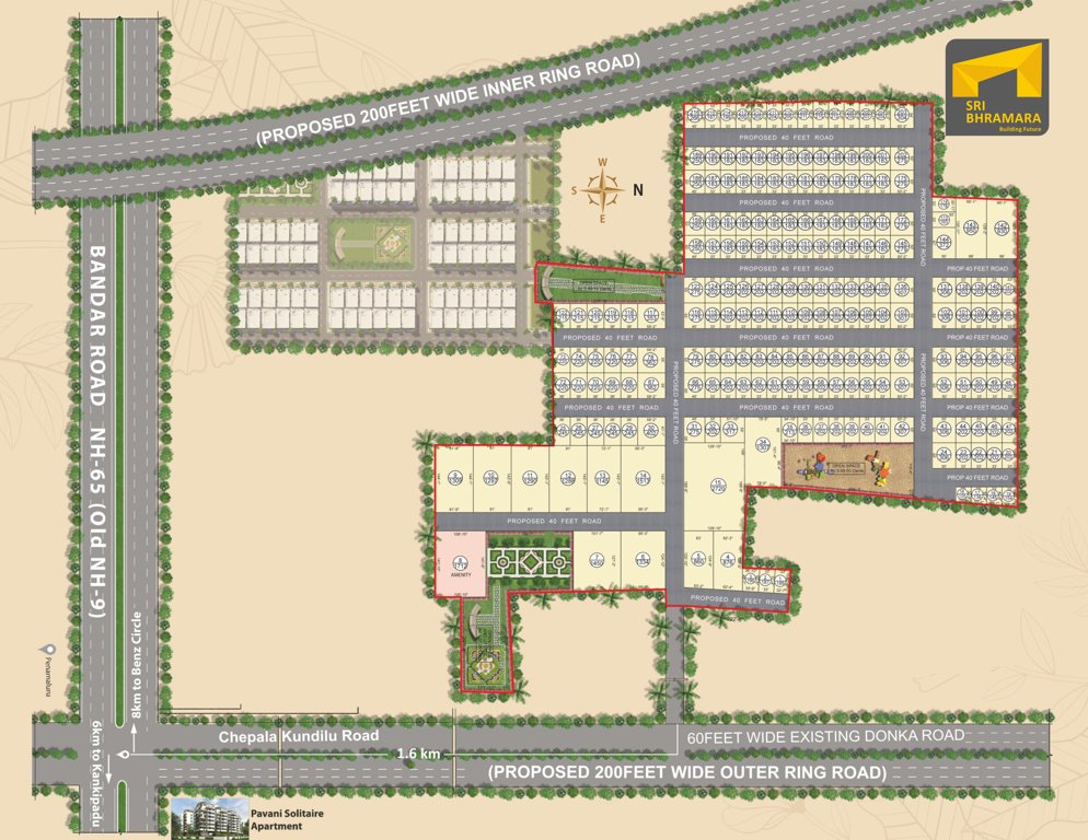  sri bhramara regal city Layout Plan