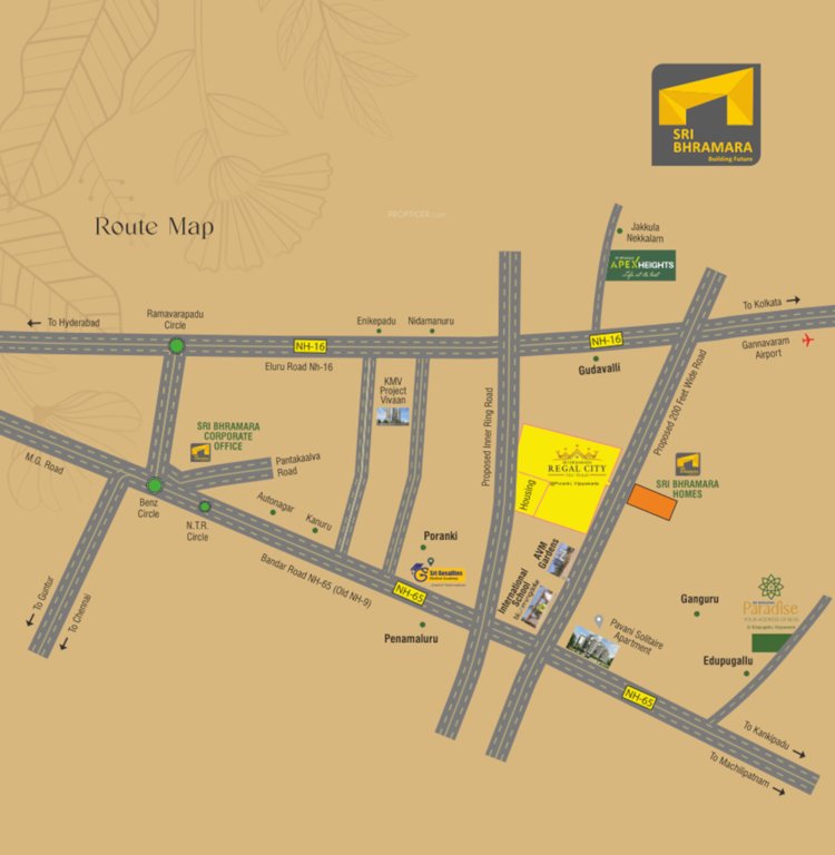  sri bhramara regal city Location Plan